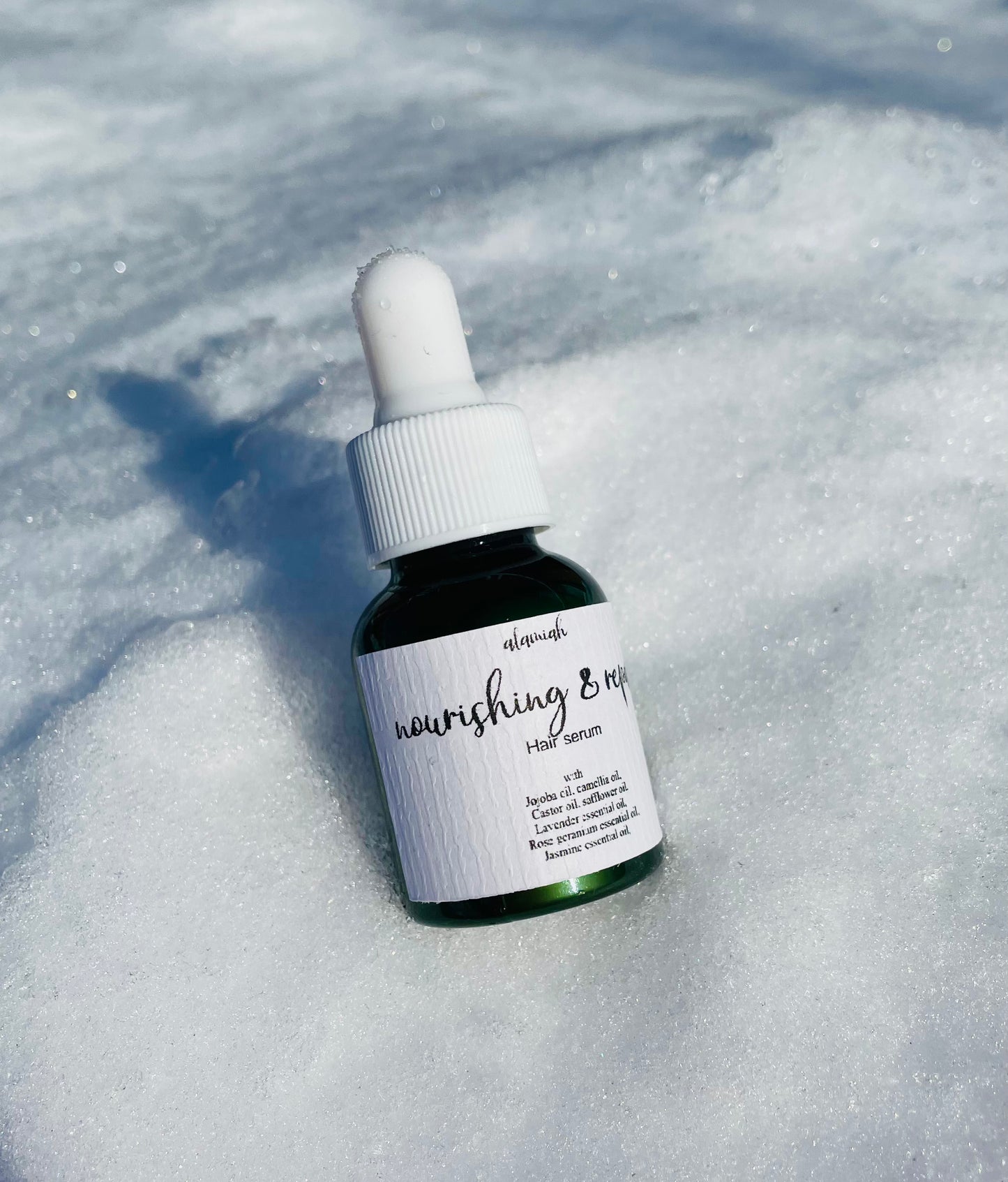 All-Natural Hair Serum | Lightweight Nourishing Blend with Jojoba, Camellia & Safflower Oils | Infused with Lavender, Geranium & Magnolia for Healthy, Fragrant Hair