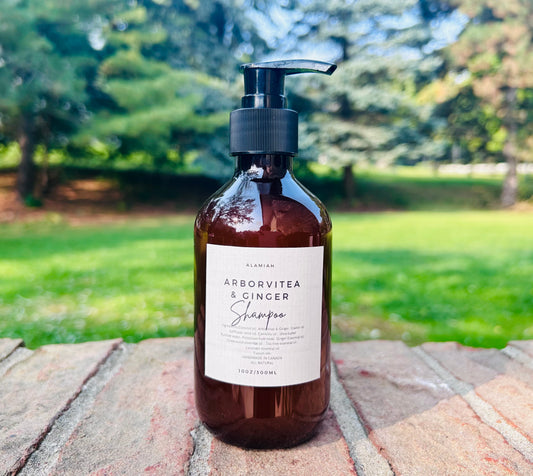 Arbervitae & Ginger Shampoo - Made with Arbervitae & Ginger, Peppermint, Cedar & Tea Tree Essential Oils - Scalp Health, Hair Follicle Strengthening, Anti-Hair Loss & Dandruff Relief, Traditional Chinese Herbal Formula,All-Natural Handmade