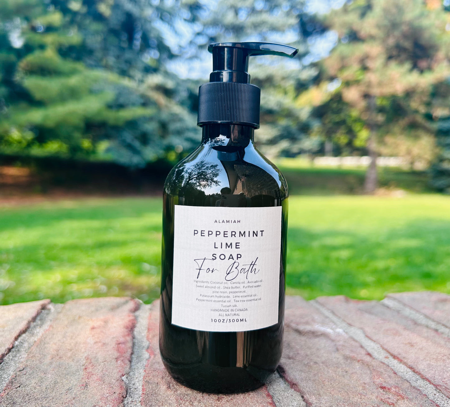 Peppermint Lime Bath Soap – Gentle Yet Powerful Cleansing for Oily and Sweaty Skin | Enriched with Pine Rosin, Lime, Peppermint, and Tea Tree Essential Oils for a Fresh and Natural Experience