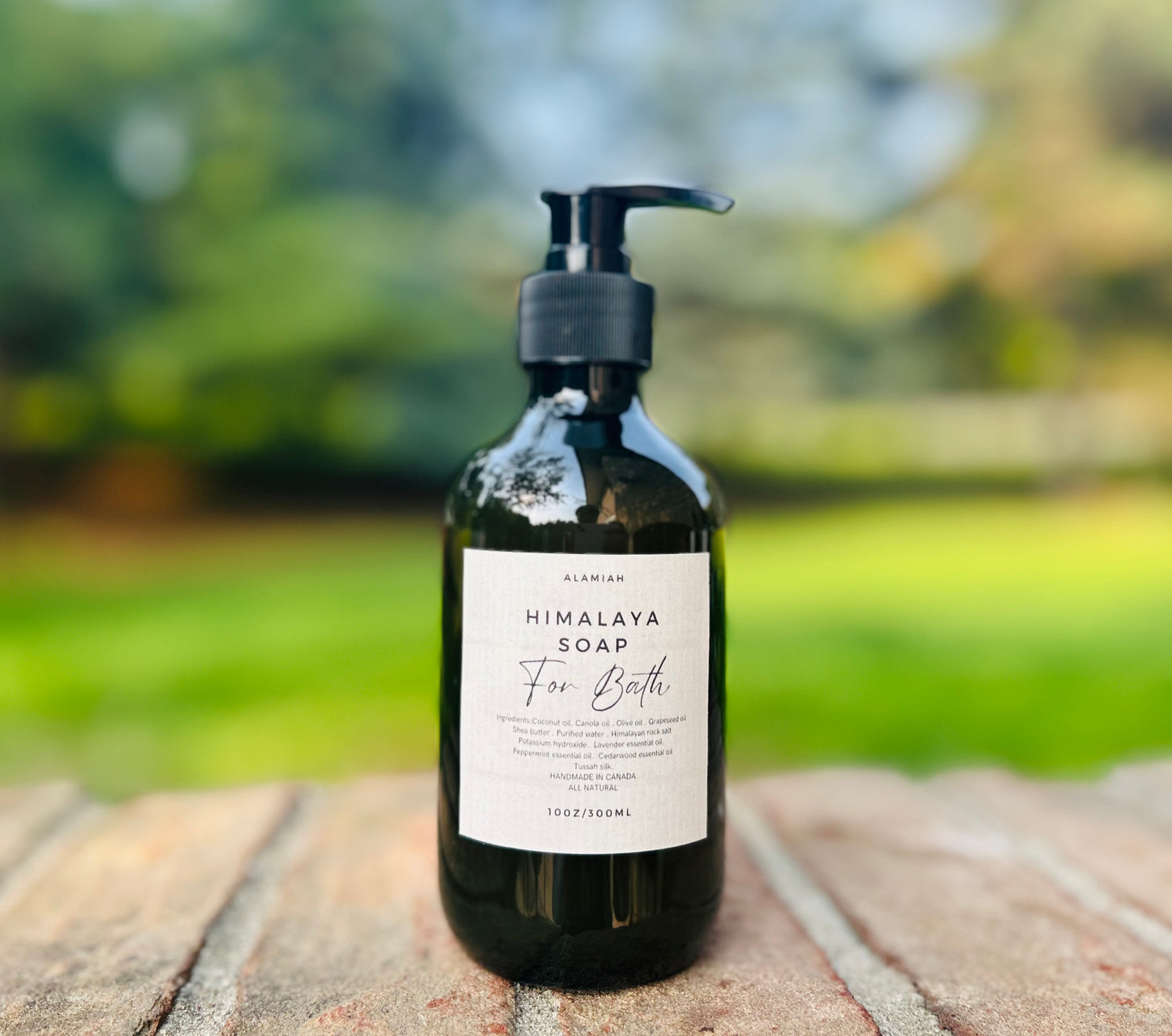 Himalaya salt Liquid bath soap– Enriched with Shea Butter, Himalayan Salt, Lavender, Cedarwood, and Peppermint Essential Oils | Perfect for Normal to Oily Skin, Promotes Skin Balance and Well-being,Handmade all-natural.