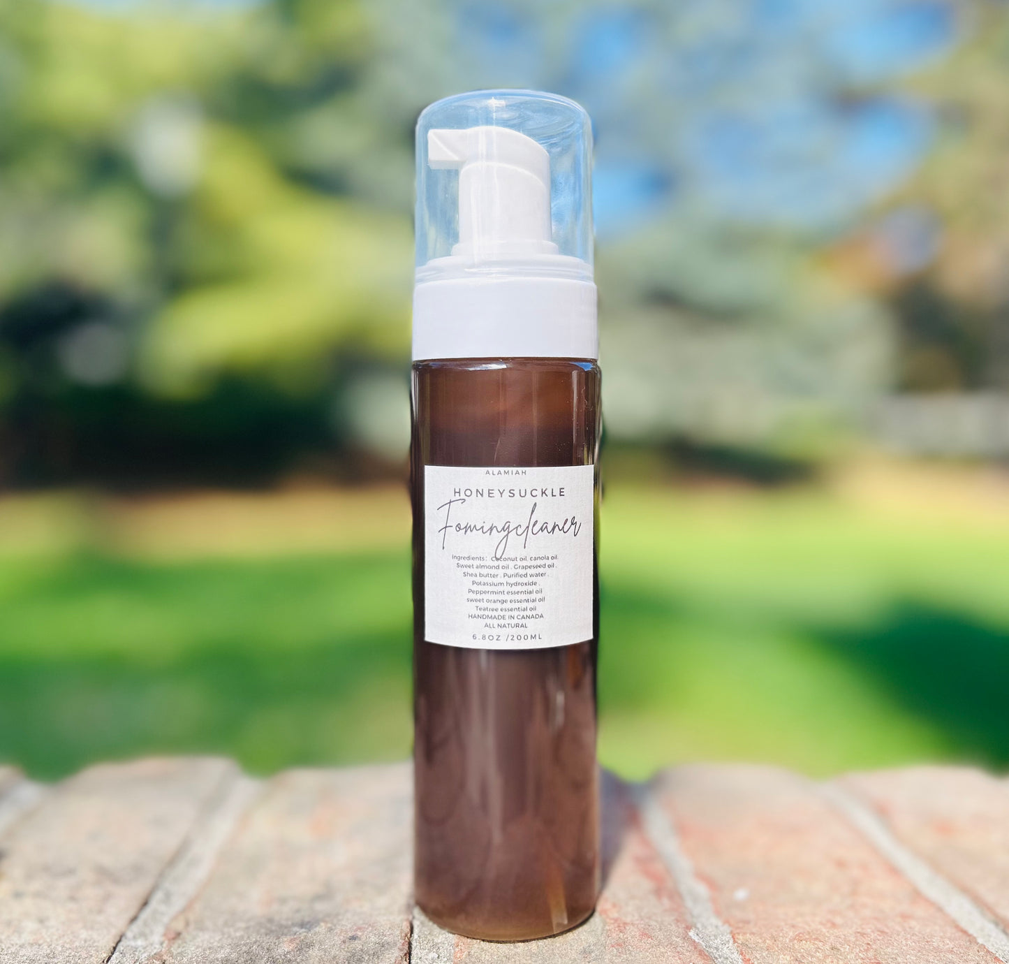 Foaming Cleaner with Honeysuckle Infusion – Gentle & Effective for Facial and Hand Cleansing | Suitable for All Skin Types,Handmade All-Natural