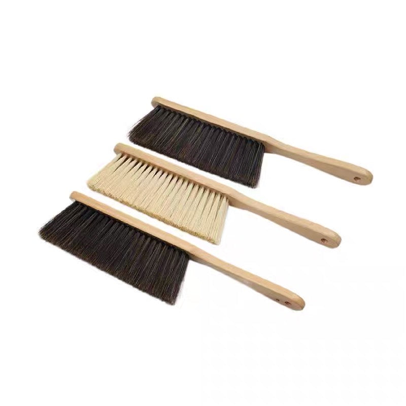 Wooden Handle Soft Bristle Cleaning Brush for Bed, Desk, and Pet Care – Gentle Home Cleaning Tool