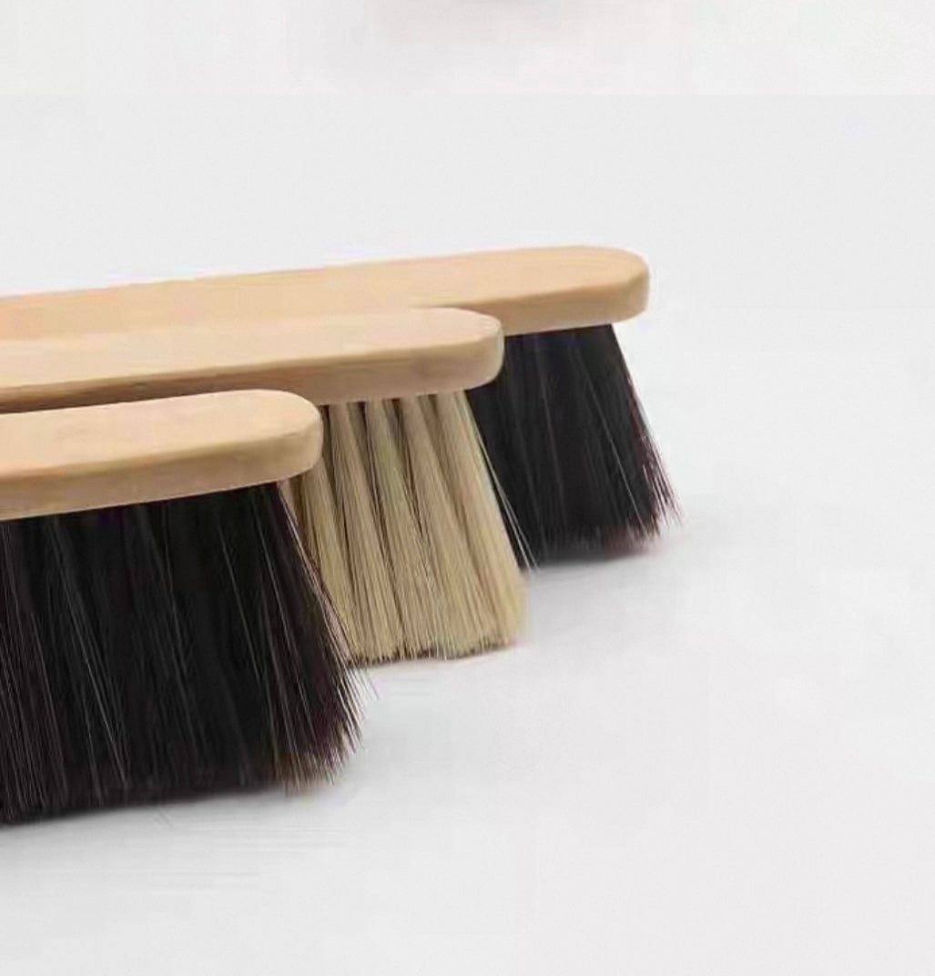 Wooden Handle Soft Bristle Cleaning Brush for Bed, Desk, and Pet Care – Gentle Home Cleaning Tool