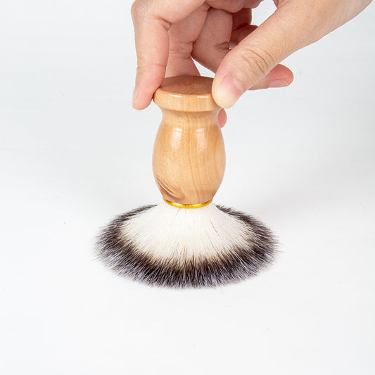 Beard Brush – Natural Beech & Camphor Wood Handle | Gentle Facial Cleansing & Grooming Gift for Men