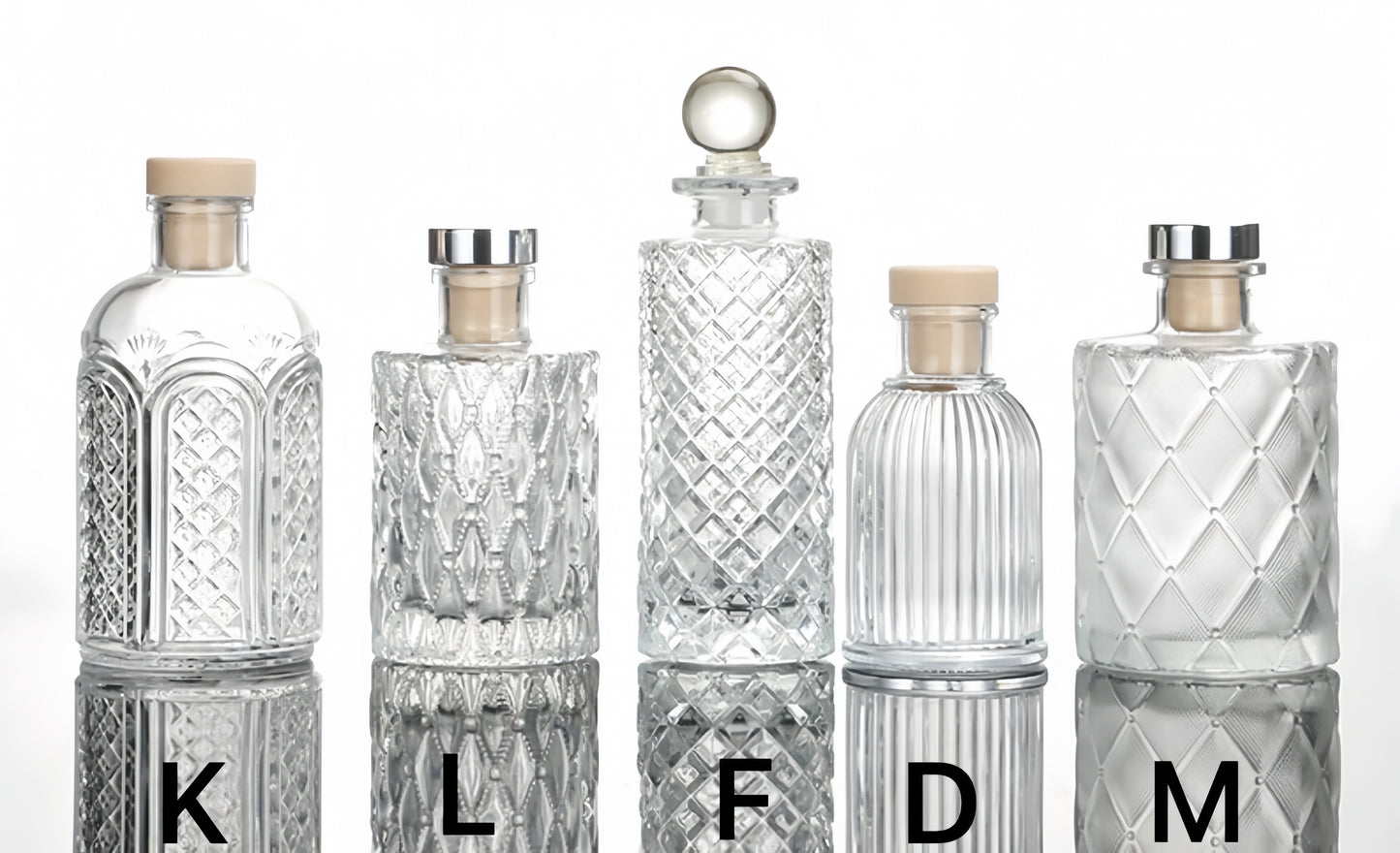 Minimal Glass Diffuser Bottle | DIY Your Aroma Art | Elegant Flower Vase for Living Space Decor