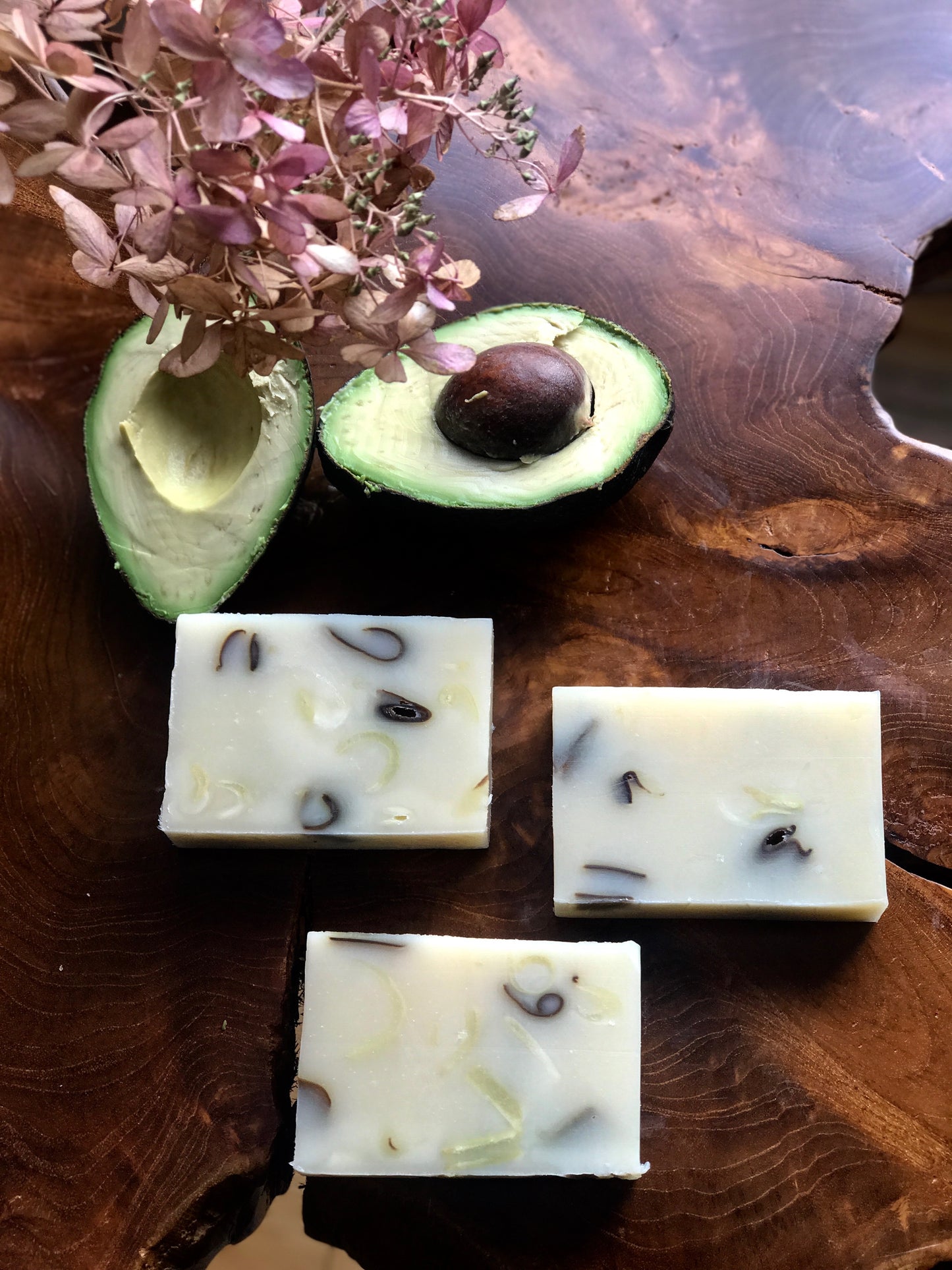 Luxurious Handmade Avocado Rosin Soap for Face and Body Moisturization - Combat Pimples and Eczema with Avocado Oil, Shea Butter, and Botanical Infused Oils - Enriched with Virgin Coconut Oil and Tussah Silk for a Rich Lather