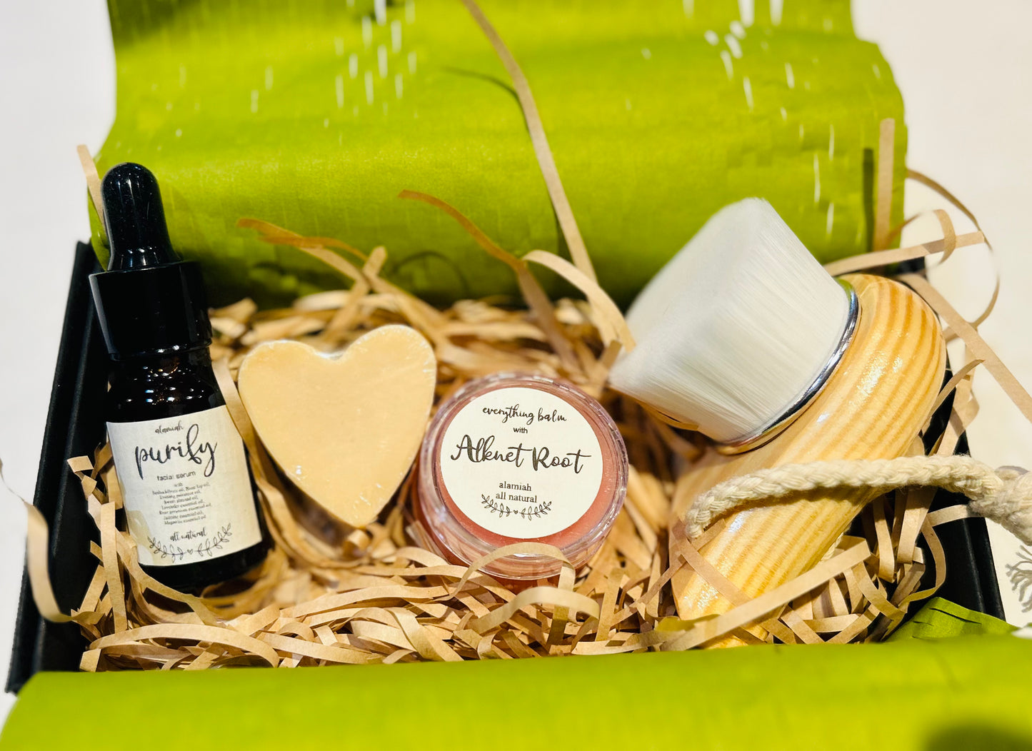 Skincare Gift Set for Glowing Skin: Silk-Infused Facial Soap, Plant Serum, Balm & Eco Cleaning Tools – Perfect Gift for Yourself, Wife, Mom, Bride or Bridesmaid