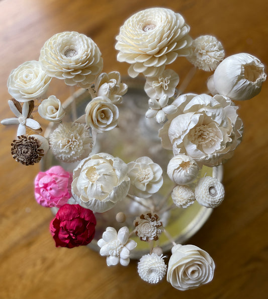 Reed Flowers for DIY Oil Diffuser | Aromatherapy Home Decor | Gift for Her, Mom & Valentine’s Day