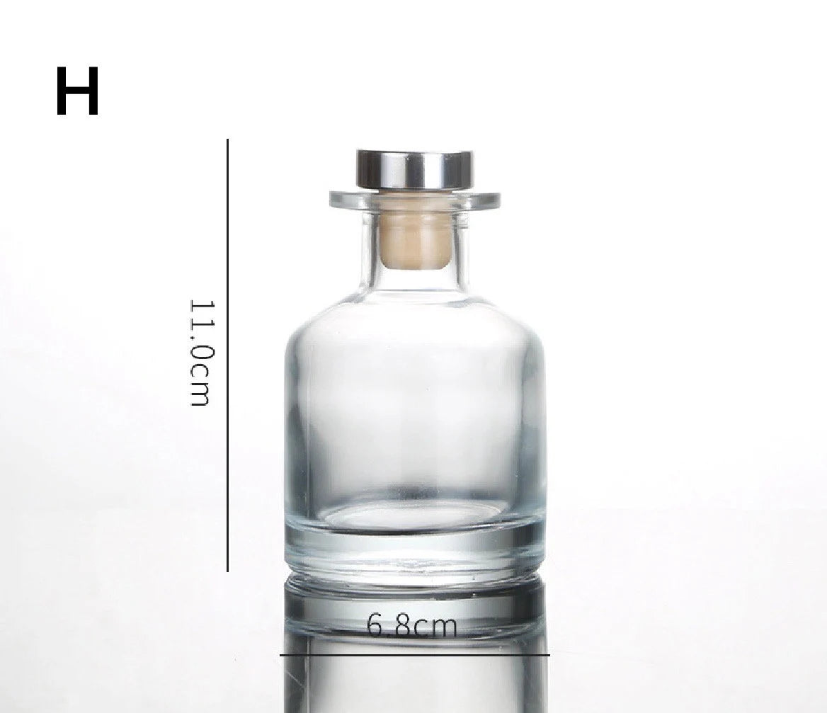 Minimal Glass Diffuser Bottle | DIY Your Aroma Art | Elegant Flower Vase for Living Space Decor