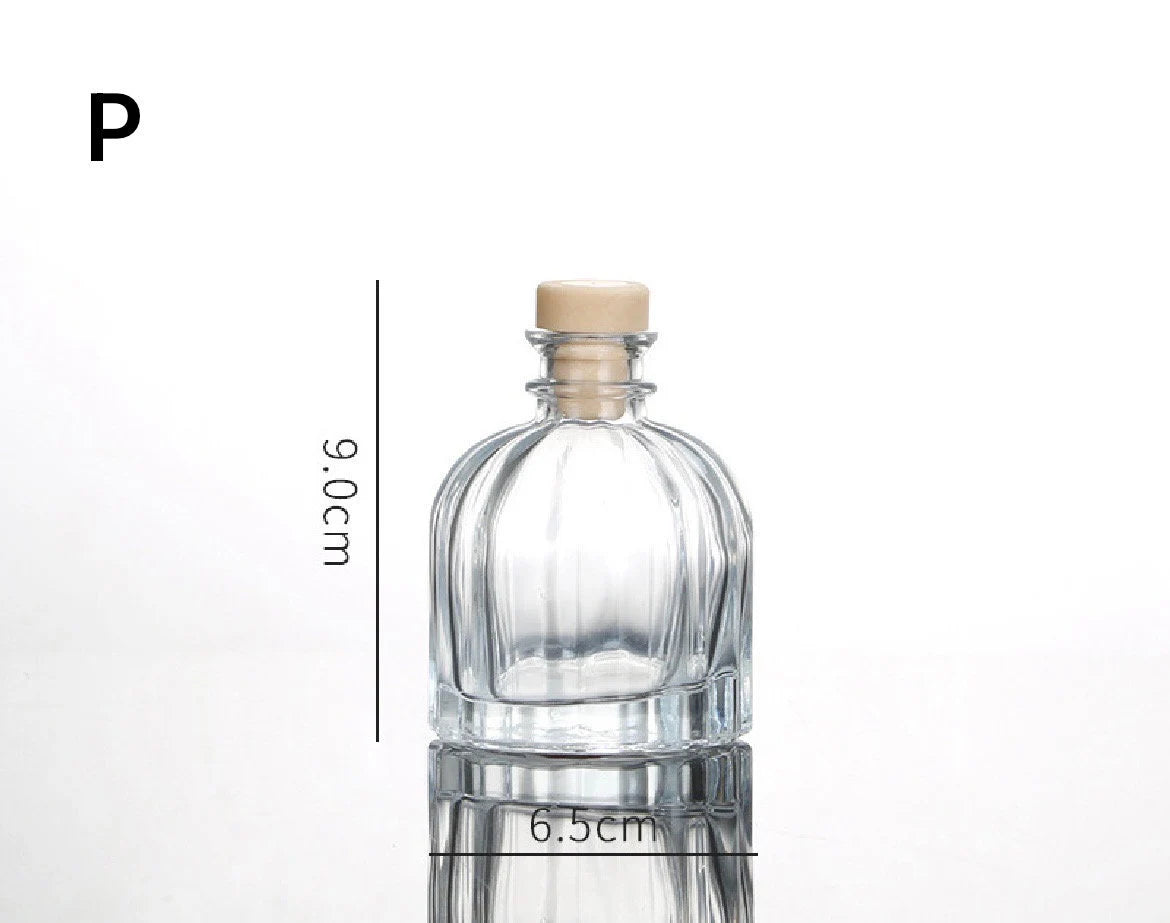 Minimal Glass Diffuser Bottle | DIY Your Aroma Art | Elegant Flower Vase for Living Space Decor